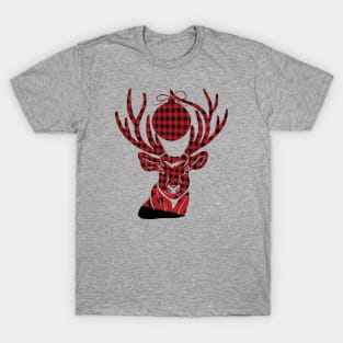 RED & BLACK DEER SNOW T-Shirt